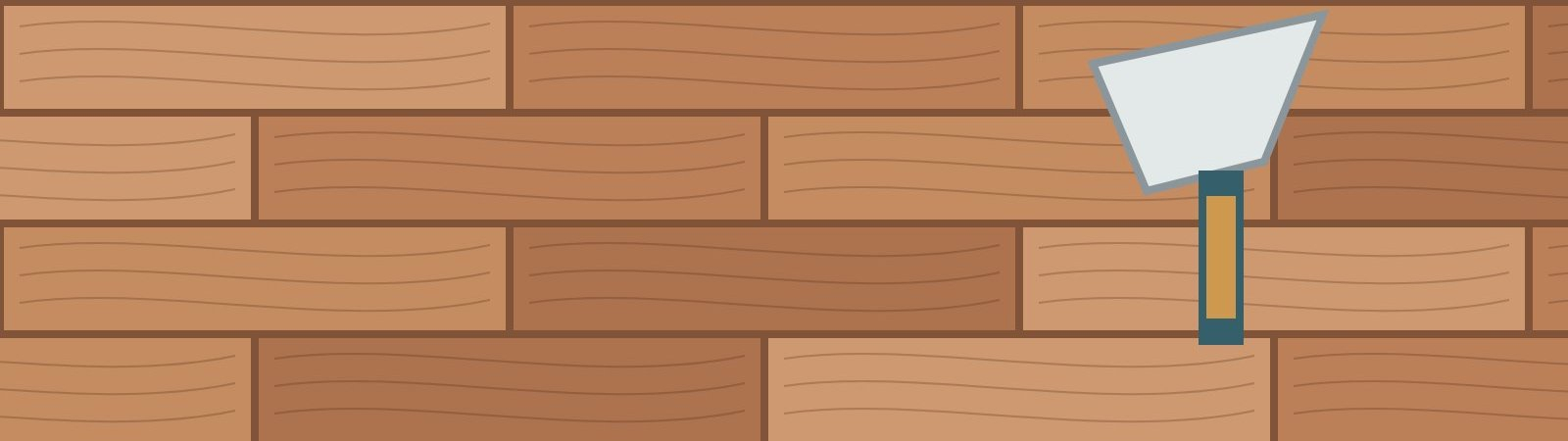 Illustration d'une pose de carrelage imitation parquet avec spatule